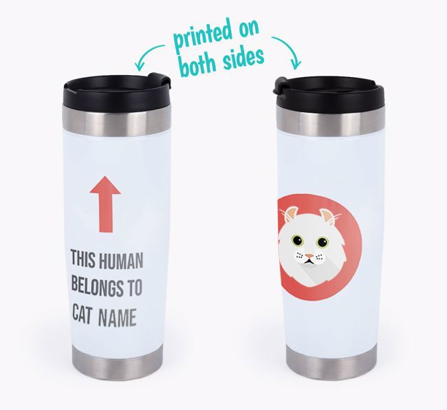 'This Human Belongs to...' - Personalized {breedCommonName} Travel Mug